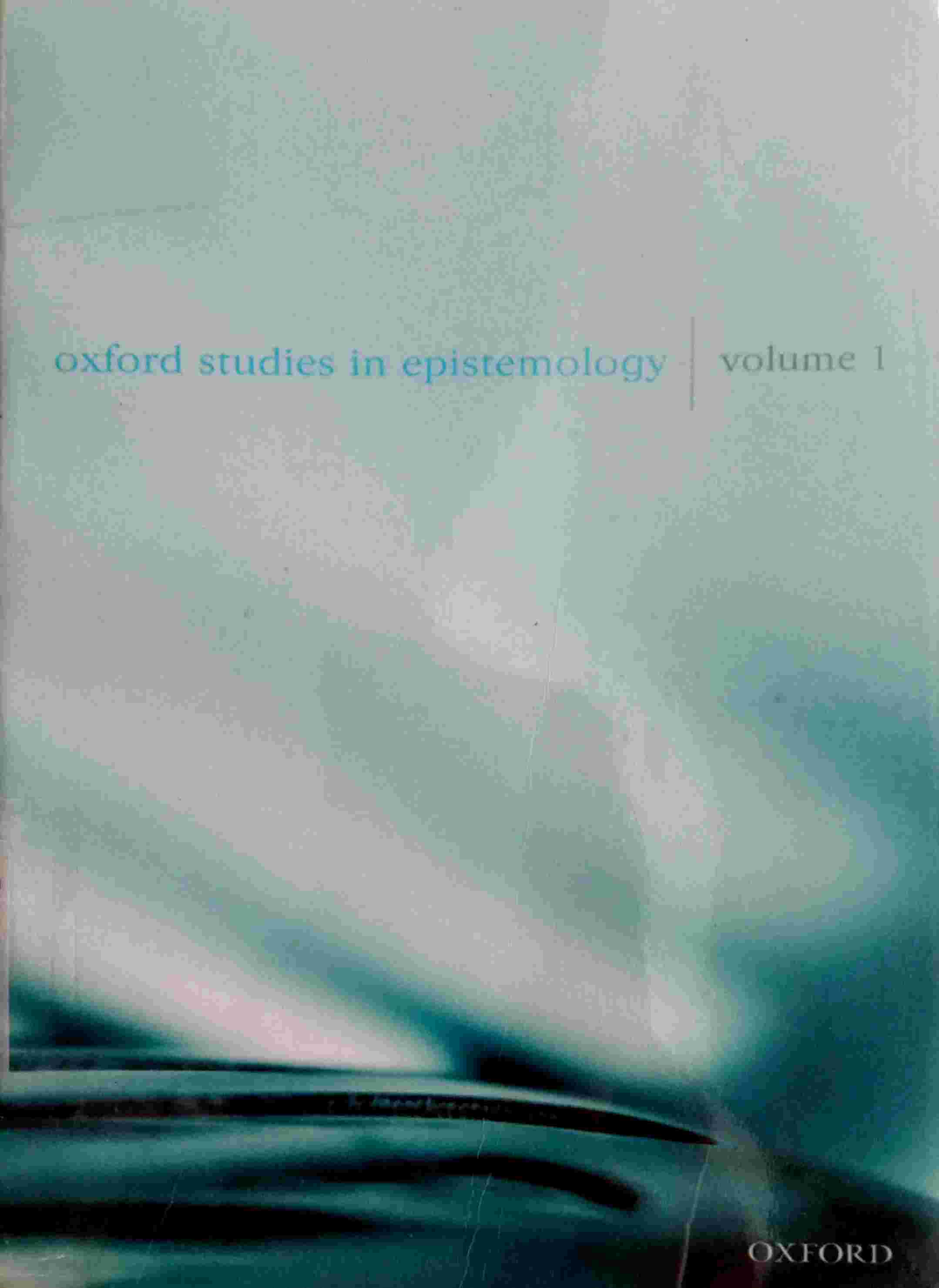 OXFORD STUDIES IN EPISTEMOLOGY