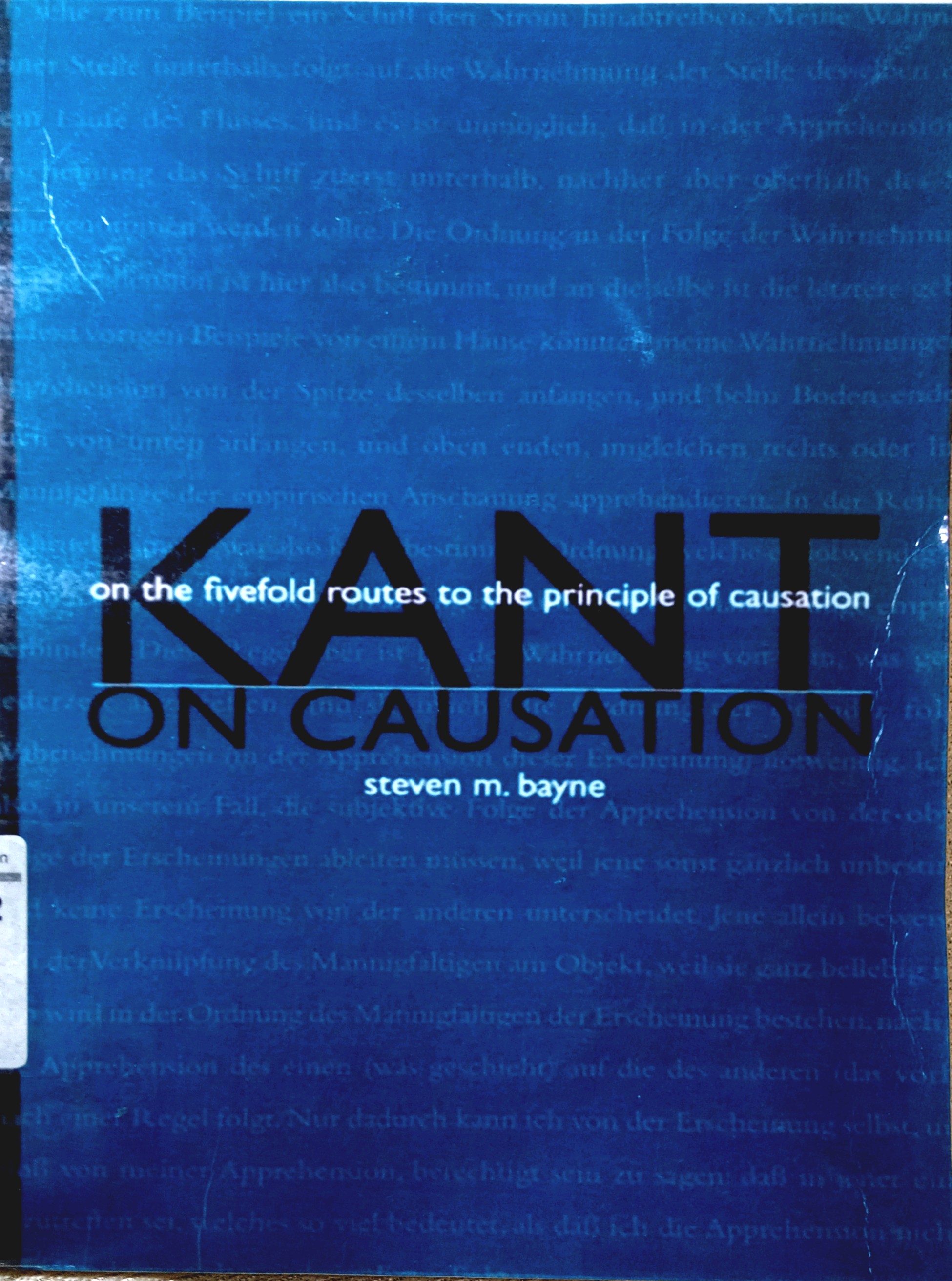 KANT ON CAUSATION