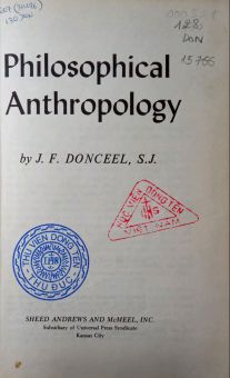 PHILOSOPHICAL ANTHROPOLOGY