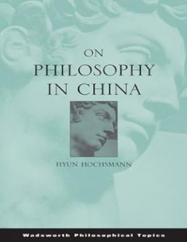 ON PHILOSOPHY IN CHINA