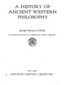 A HISTORY OF ANCIENT WESTERN PHILOSOPHY