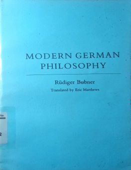 MODERN GERMAN PHILOSOPHY