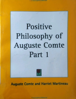 POSITIVE PHILOSOPHY OF AUGUSTE COMTE