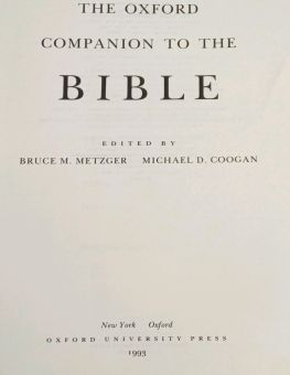 THE OXFORD COMPANION TO THE BIBLE 