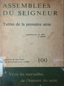 TABLES DE LA PREMIÈRE SÉRIE