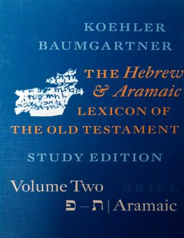 THE HEBREW AND ARAMAIC LEXICON OF THE OLD TESTAMENT 