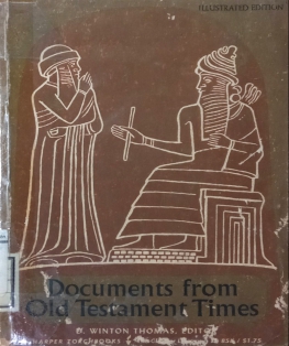 DOCUMENTS FROM OLD TESTAMENT TIMES