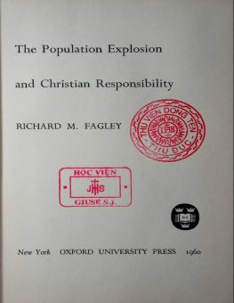 THE POPULATION EXPLOSION AND CHRISTIAN RESPONSIBILITY