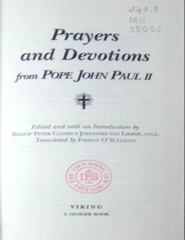 PRAYERS AND DEVOTIONS FROM POPE JOHN PAUL II