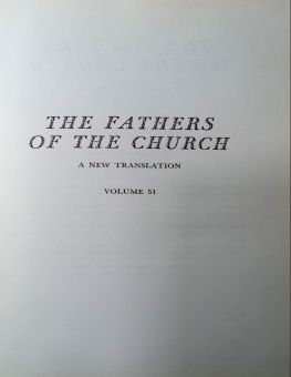 THE FATHERS OF THE CHURCH A NEW TRANSLATION VOLUME 52