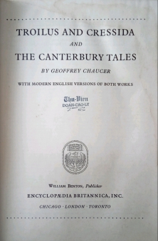 GREAT BOOKS: TROILUS AND CRESSIDA & THE CANTERBURY TALES