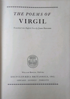 GREAT BOOKS: THE POEMS OF VIRGIL