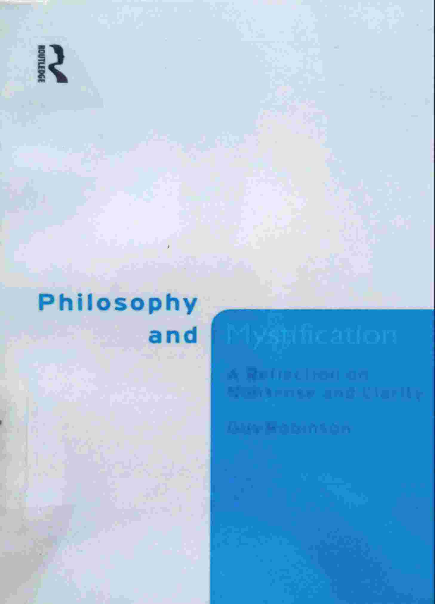 PHILOSOPHY AND MYSTIFICATION