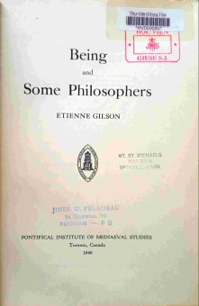 BEING AND SOME PHILOSOPHERS