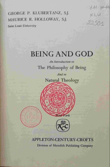 BEING AND GOD