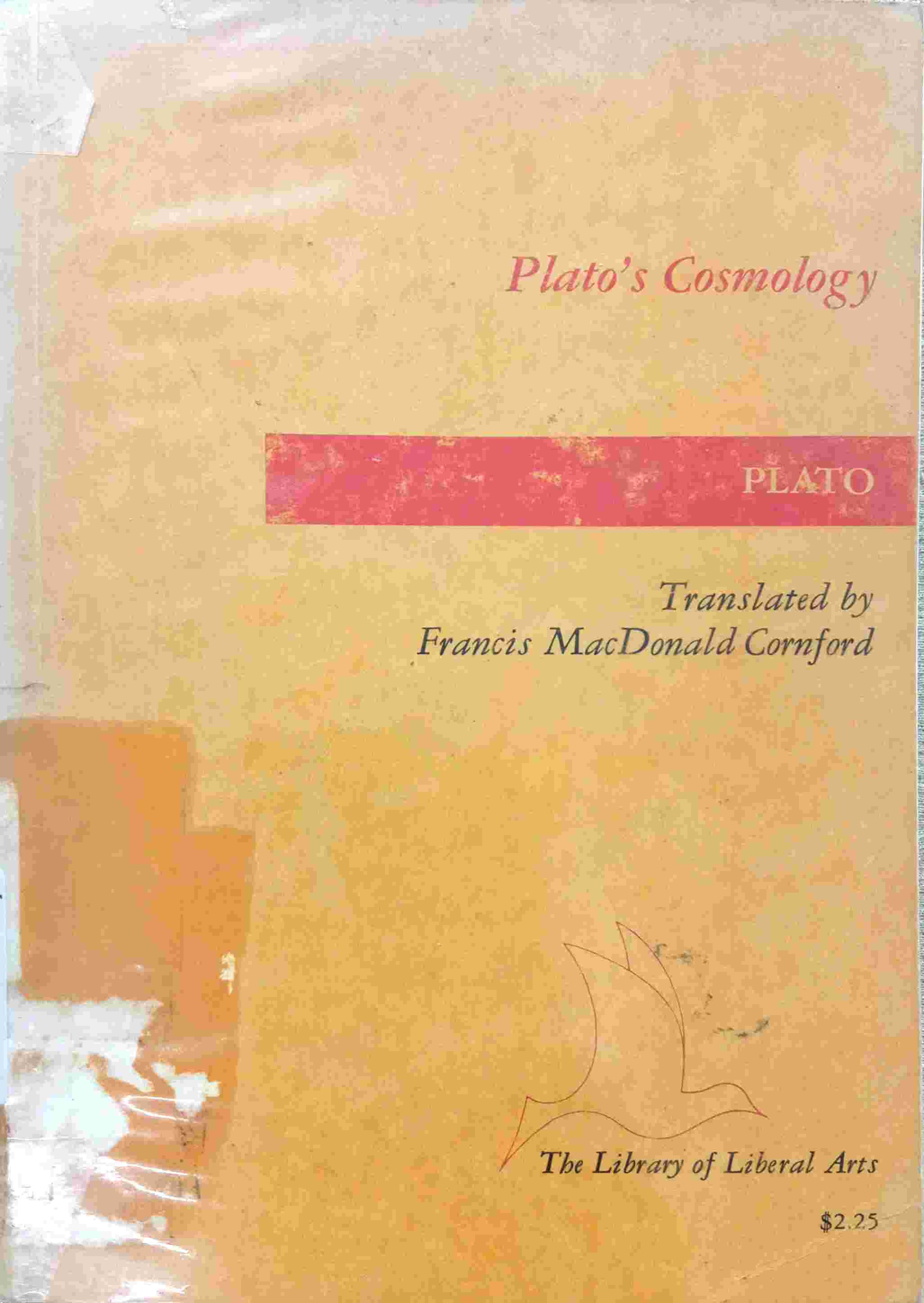 PLATO's COSMOLOGY