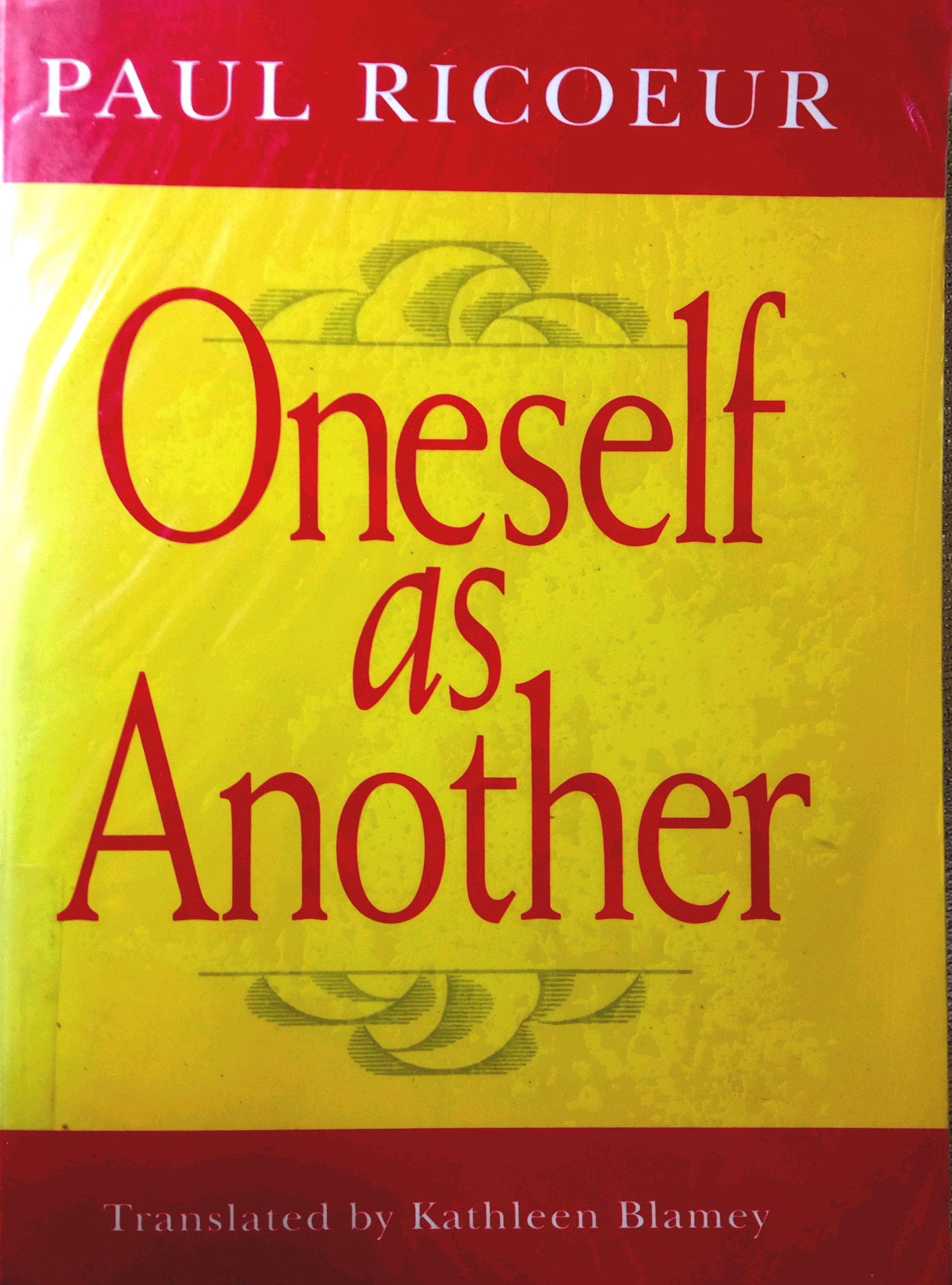 ONESELF AS ANOTHER