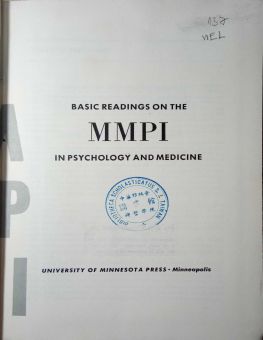 BASIC READINGS ON THE MMPI IN PSYCHOLOGY AND MEDICINE
