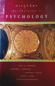 HILGARD's INTRODUCTION TO PSYCHOLOGY