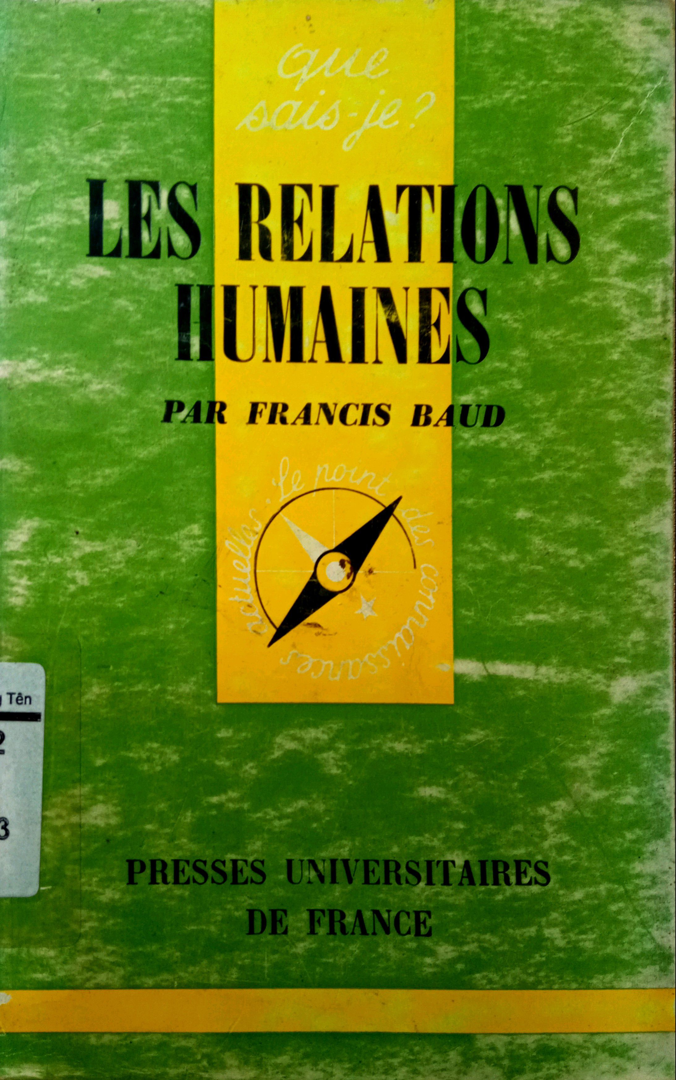 LES RELATIONS HUMAINES