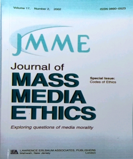 JOURNAL OF MASS MEDIA ETHICS
