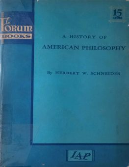 A HISTORY OF AMERICAN PHILOSOPHY