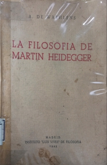 LA FILOSOFÍA DE MARTIN HEIDEGGER
