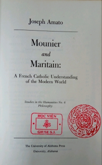 MOUNIER AND MARITAIN