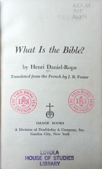 WHAT IS THE BIBLE?