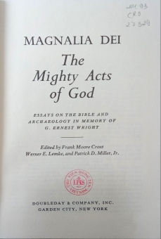 MAGNALIA DEI, THE MIGHTY ACTS OF GOD