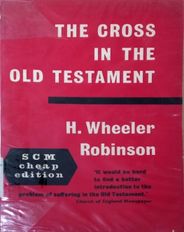 THE CROSS IN THE OLD TESTAMENT