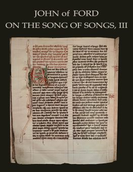 ON THE SONG OF SONGS, III (CISTERCIAN FATHERS SERIES)