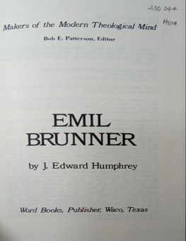 EMIL BRUNNER