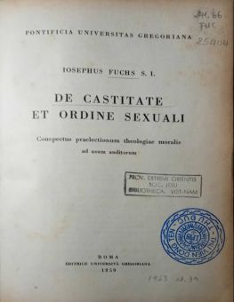 DE CASTITATE ET ORDINE SEXUALI