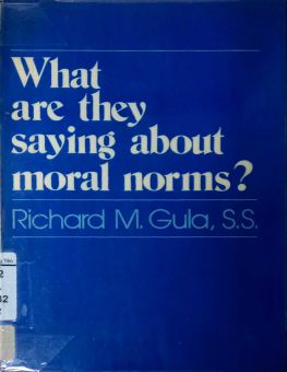 WHAT ARE THEY SAYING ABOUT MORAL NORMS?