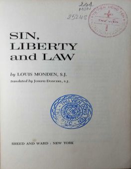 SIN, LIBERTY AND LAW