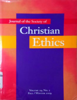 JOURNAL OF THE SOCIETY OF CHRISTIAN ETHICS