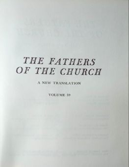 THE FATHERS OF THE CHURCH A NEW TRANSLATION VOLUME 59