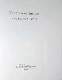 THE IDEA OF JUSTICE 