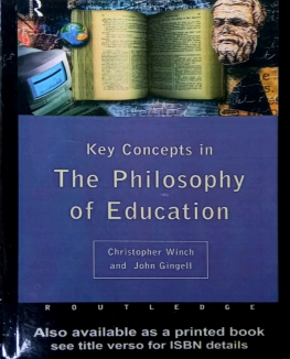 KEY CONCEPTS IN THE PHILOSOPHY OF EDUCATION
