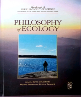 PHILOSOPHY OF ECOLOGY
